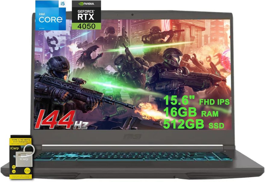 MSI THIN 15 i5-16GB-512GB-RTX 4050 